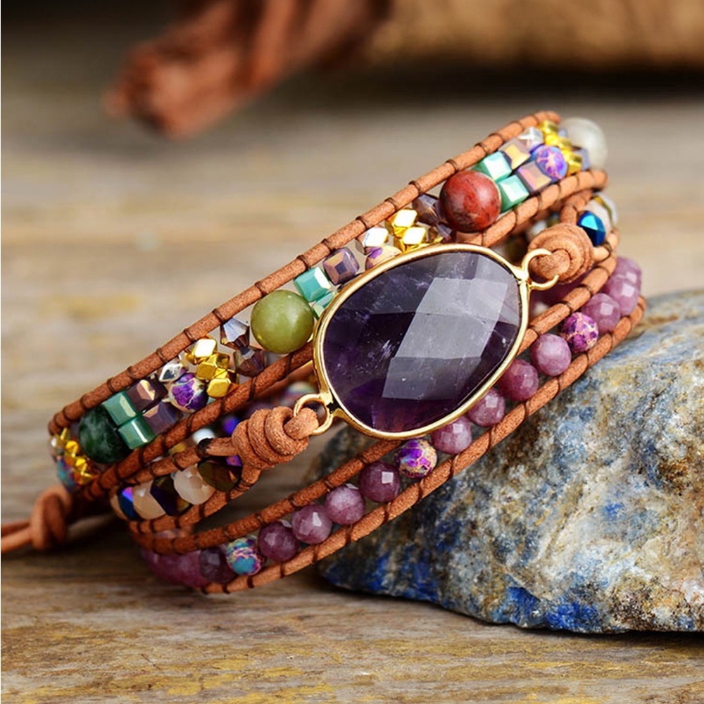 Triple Layer Stone Bracelet
